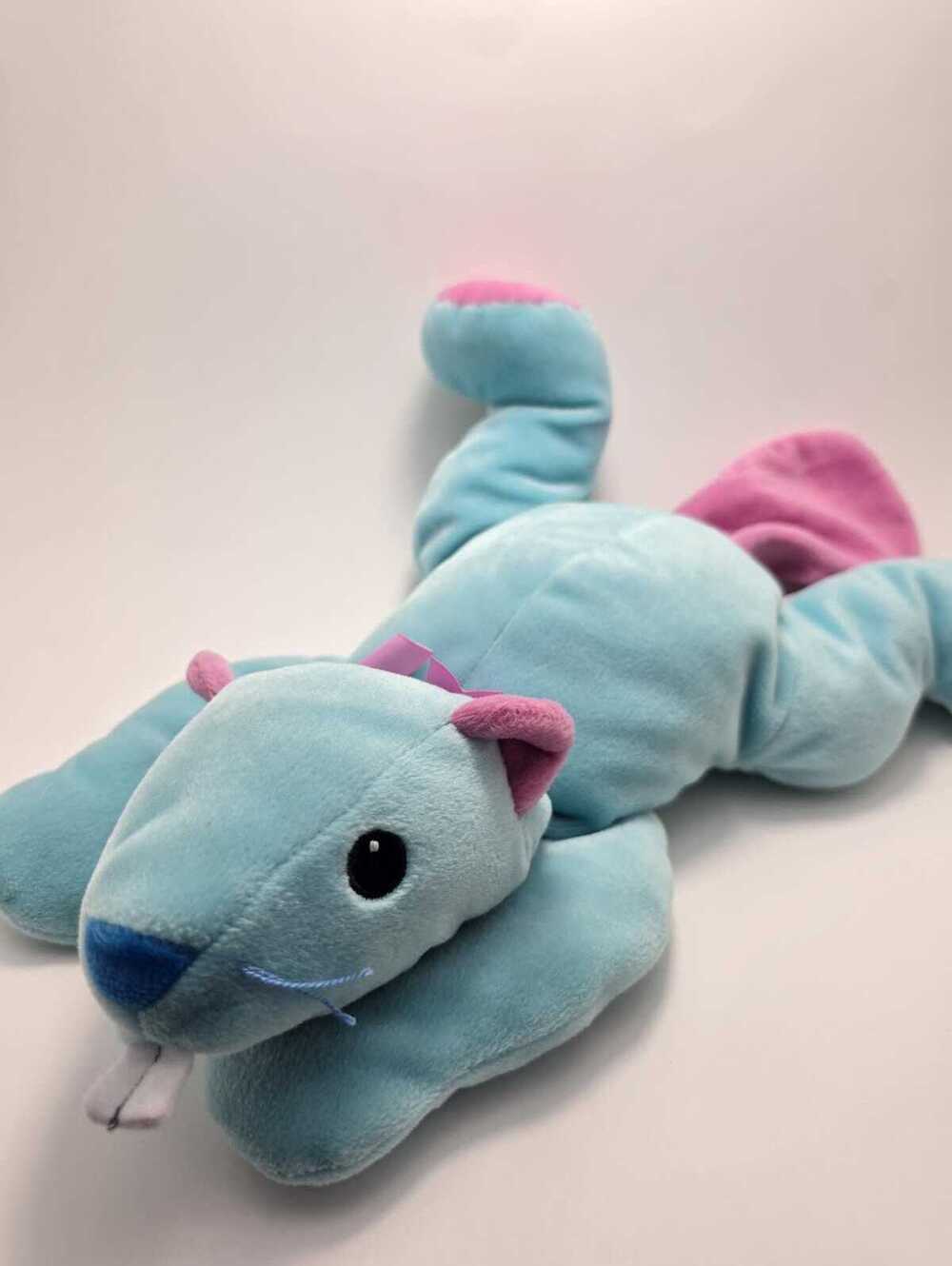 TY Pillow Pal “Chewy” the Blue Beaver! (12 inch) No Hang Tag